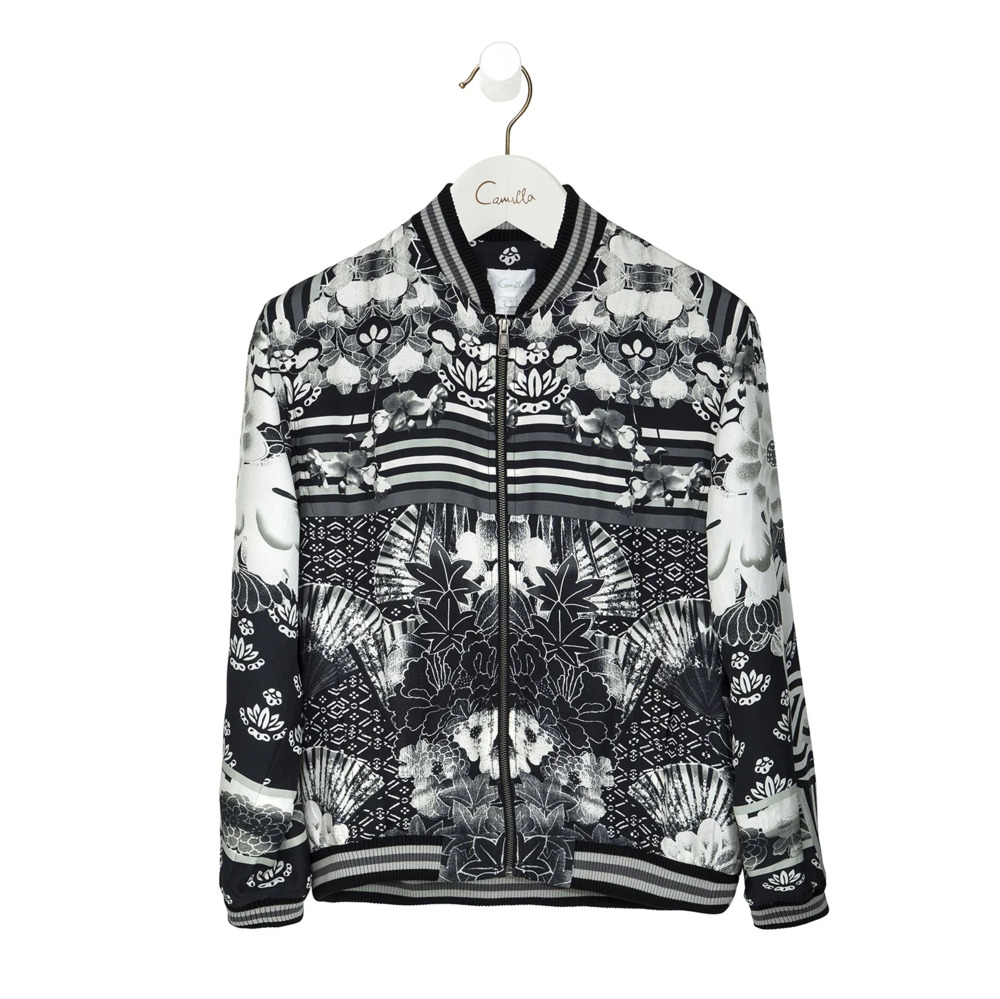 Camilla Wild Moonchild Men's Reversible Bomber Jacket Size Small b